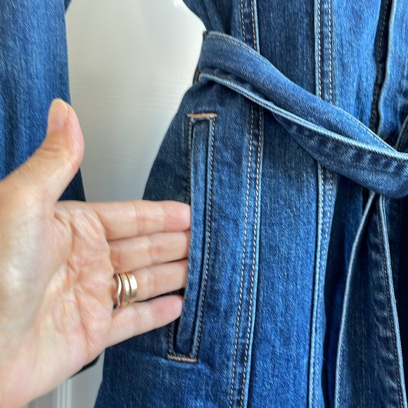 Lucky Brand midi length jean coat - Picture 5 of 8